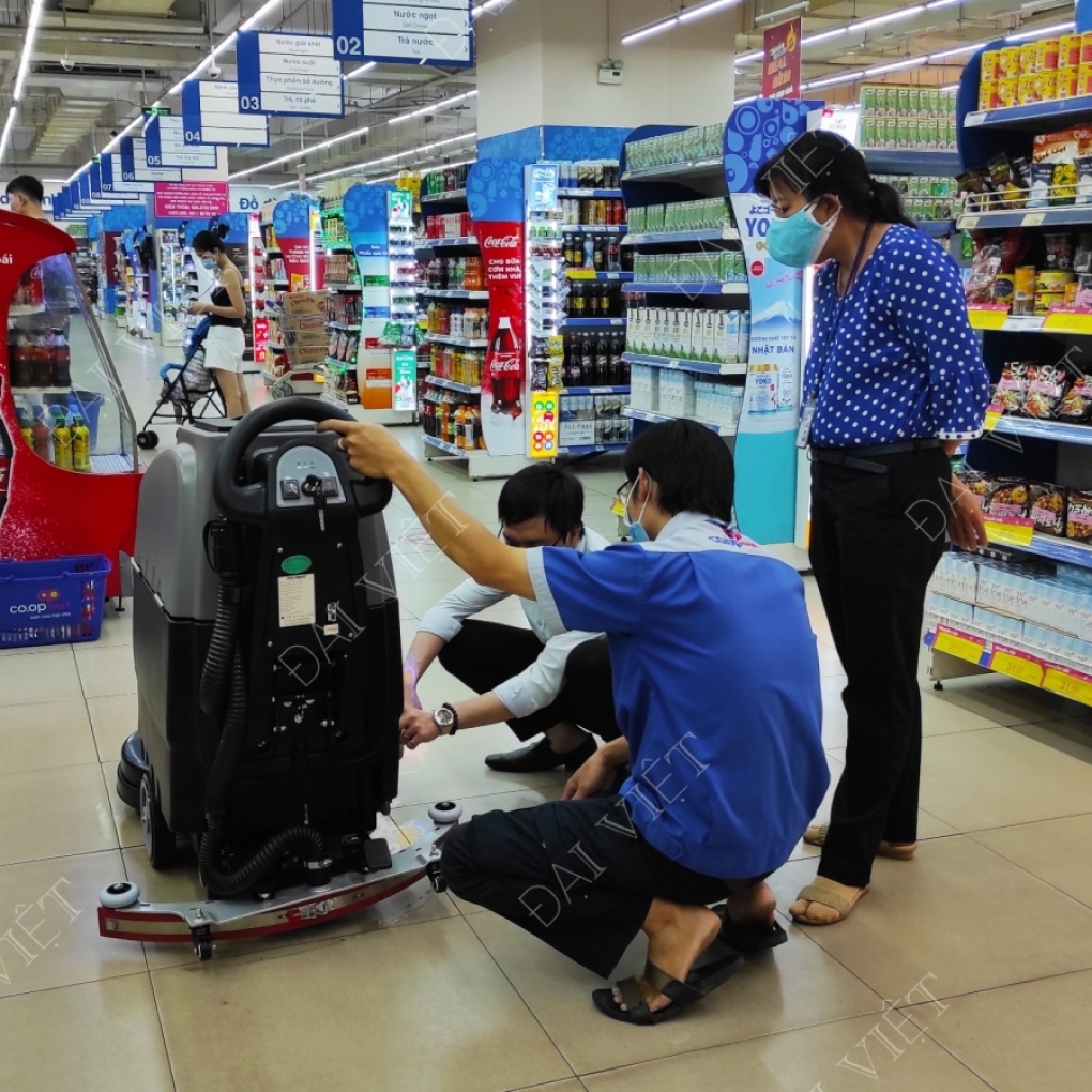 Máy chà sàn liên hợp Chà và Hút Khô - DaviClean DV55AC (Chạy Bằng Điện) - NEW 2022