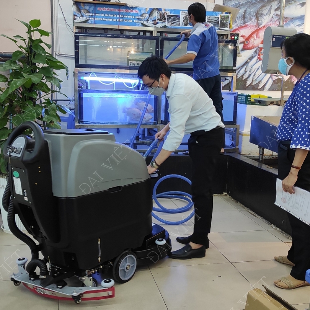 Máy chà sàn liên hợp Chà và Hút Khô - DaviClean DV55AC (Chạy Bằng Điện) - NEW 2022