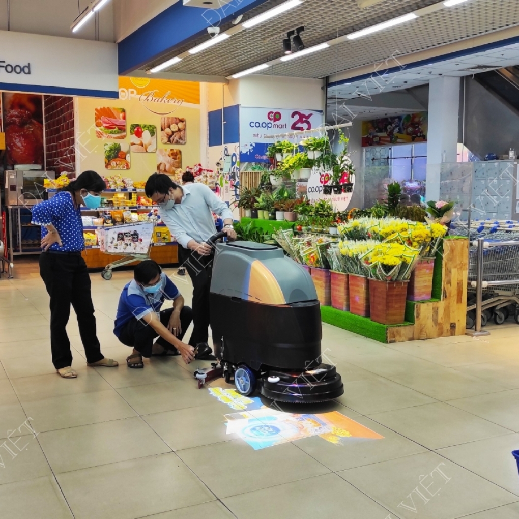 Máy chà sàn liên hợp Chà và Hút Khô - DaviClean DV55AC (Chạy Bằng Điện) - NEW 2022