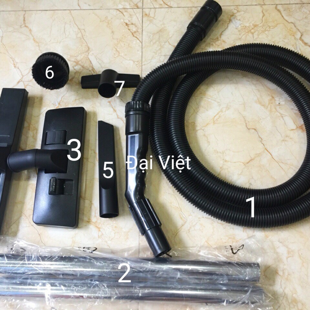 Máy Hút Bụi Nước Công Nghiệp-Văn Phòng-Cửa Hàng 15 Lít (2200W) Model: DV1-15JP - [2 Lõi Lọc - HEPA]