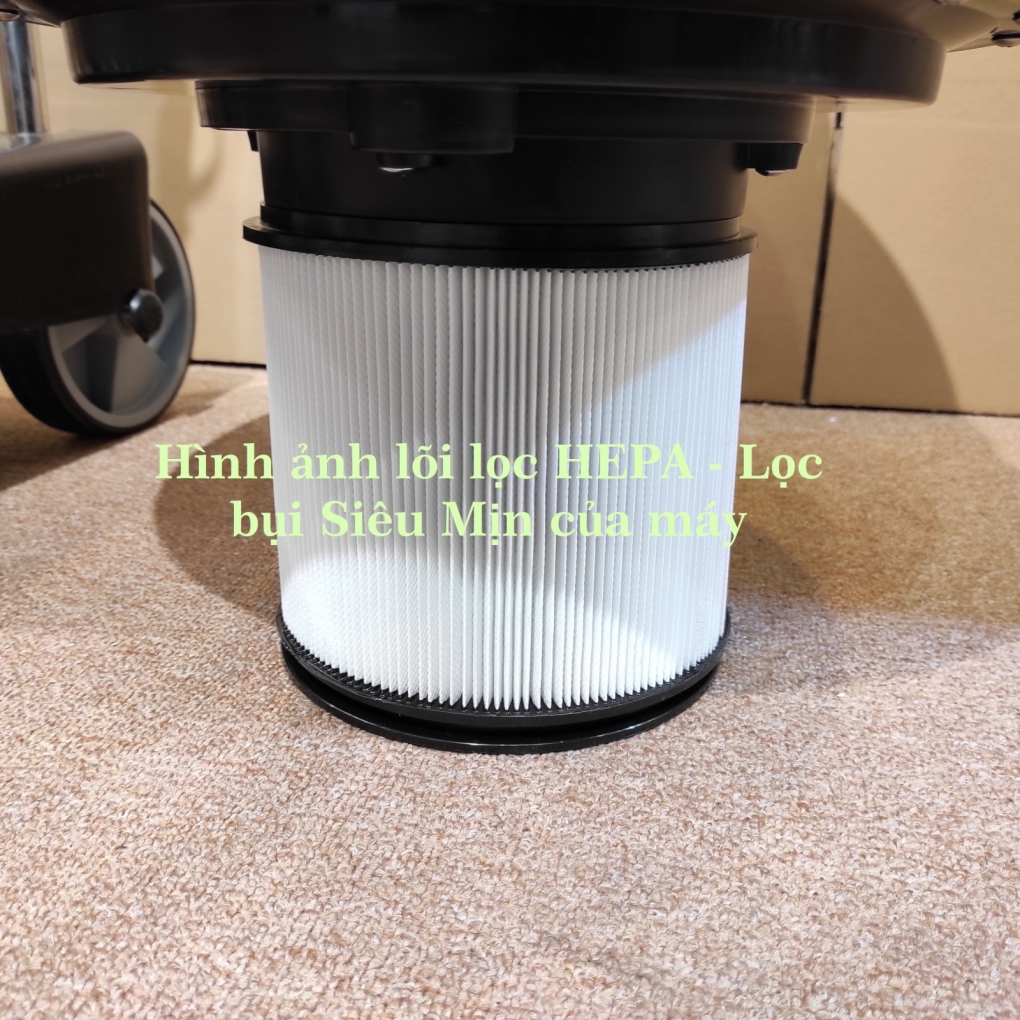 Máy Hút Bụi Nước Công Nghiệp và Nhà Xưởng 100 Lít (3600W) Model: DV2-100JP - [2 Lõi Lọc HEPA]