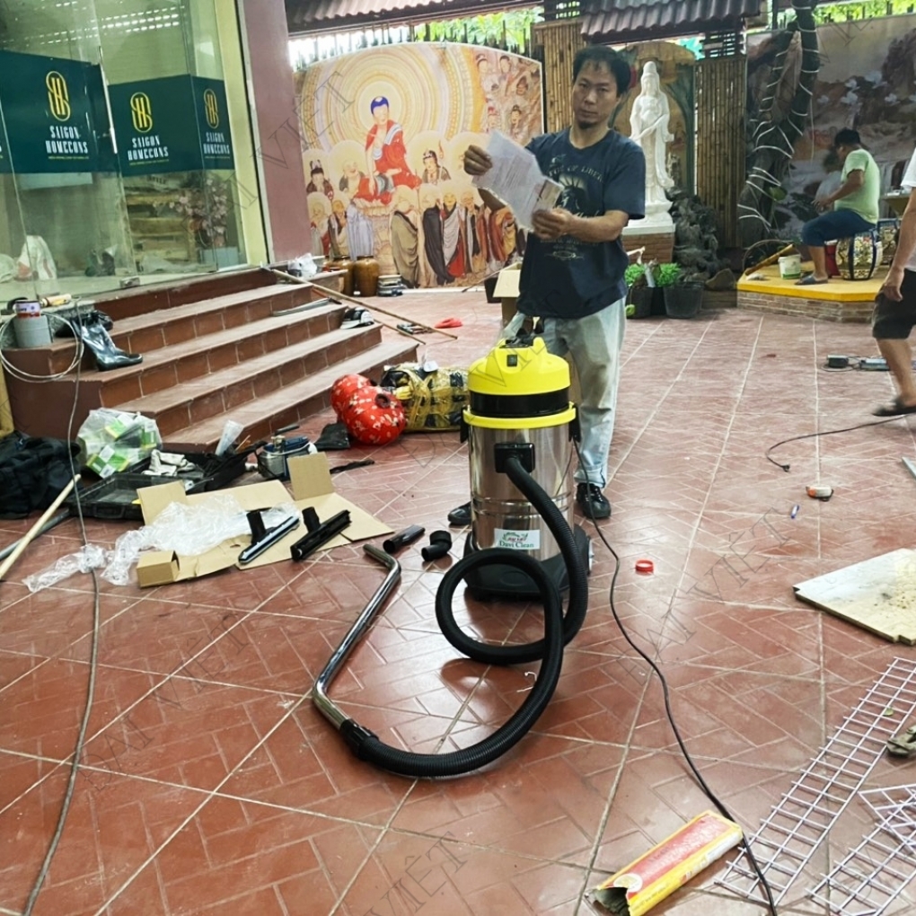 Máy Hút Bụi Nước Công Nghiệp Cửa Hàng-Văn Phòng-Nhà Xưởng Nhỏ-40 Lít (2200W) Model: DV1-40JP - [2 Lõi Lọc - HEPA]