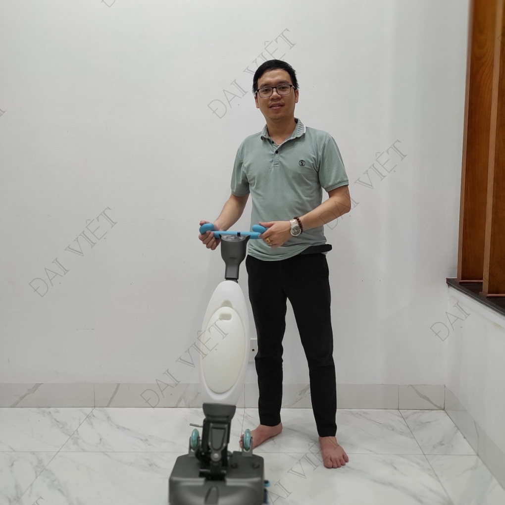 Máy chà sàn liên hợp Mini Gia Đình DV-8DC Chà và Hút Khô - New 2022 ( Dùng Pin)
