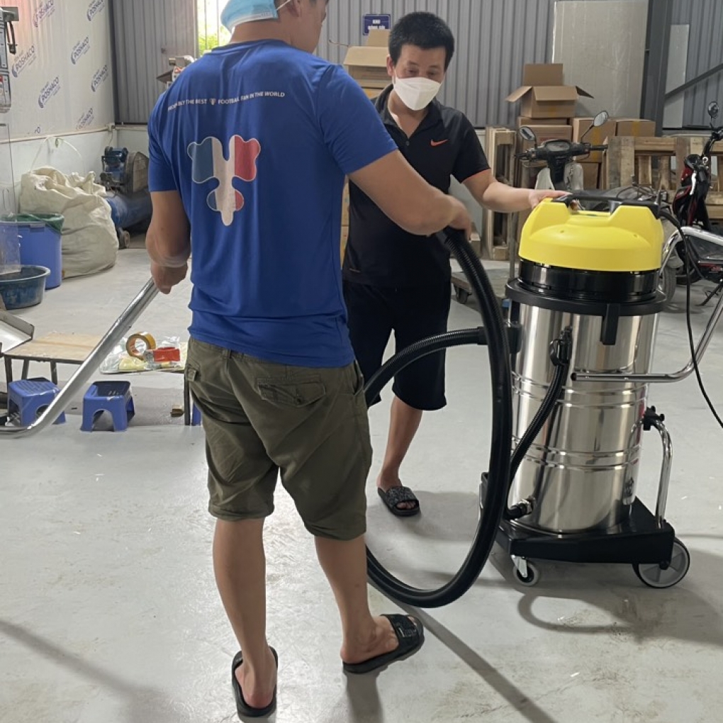 Máy Hút Bụi Nước Công Nghiệp và Nhà Xưởng 90 Lít (4500W) Model: DV3-90JP - [2 Lõi Lọc HEPA]