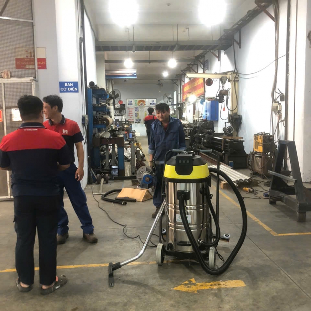 Máy Hút Bụi Nước Công Nghiệp và Nhà Xưởng 100 Lít (3600W) Model: DV2-100JP - [2 Lõi Lọc HEPA]