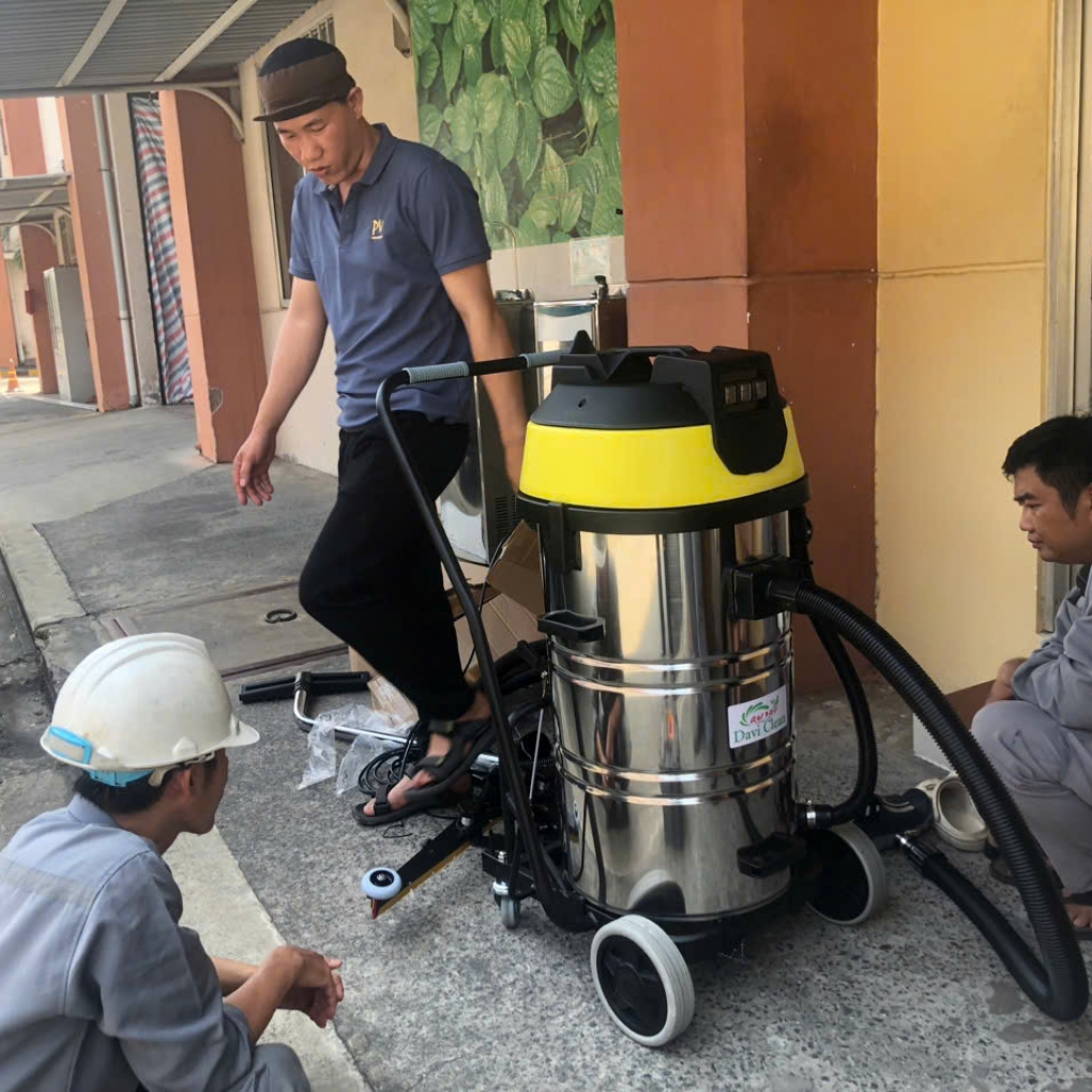 Máy Hút Bụi Nước Công Nghiệp và Nhà Xưởng 100 Lít (4500W) Model: DV3-100JP - [2 Lõi Lọc HEPA]