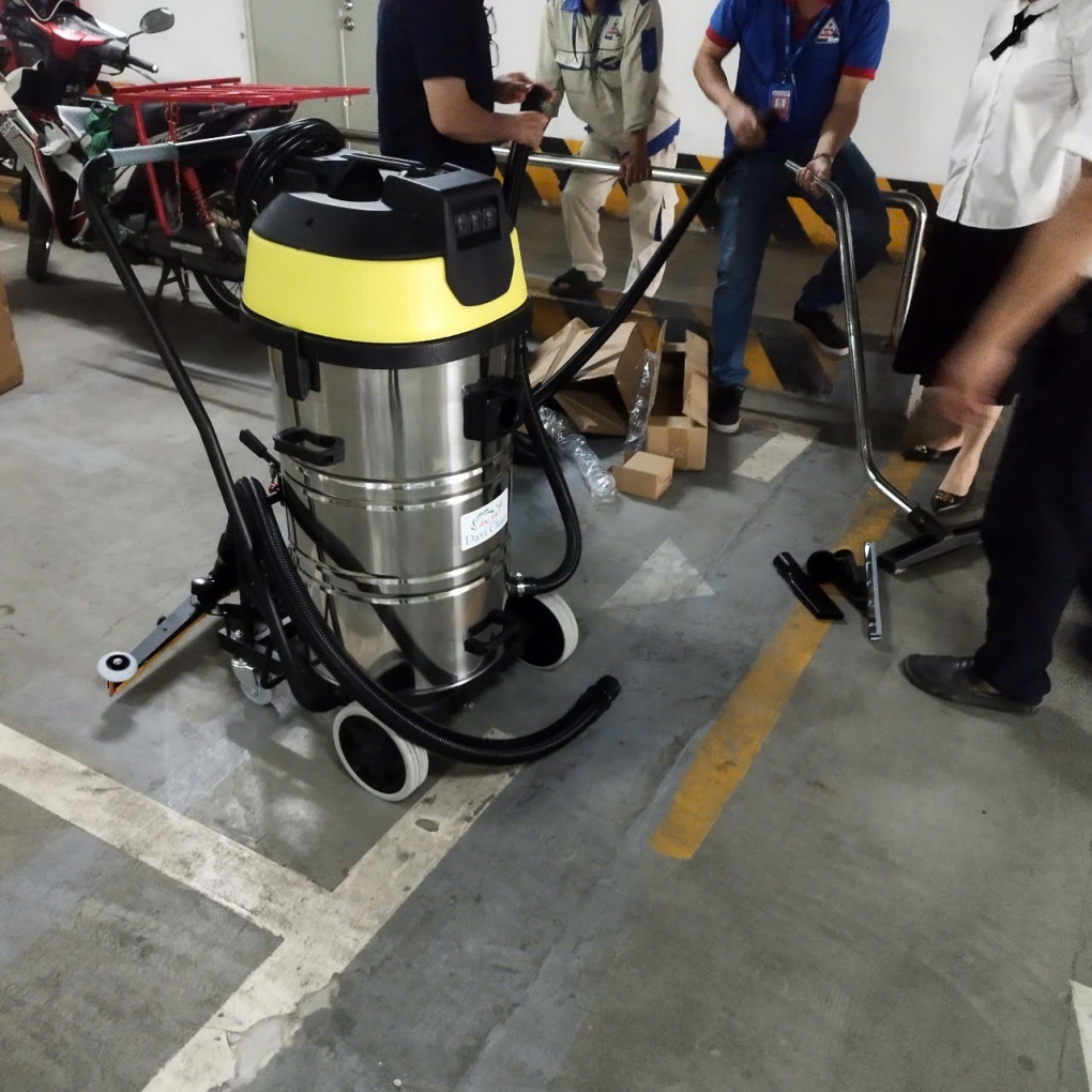 Máy Hút Bụi Nước Công Nghiệp và Nhà Xưởng 100 Lít (4500W) Model: DV3-100JP - [2 Lõi Lọc HEPA]