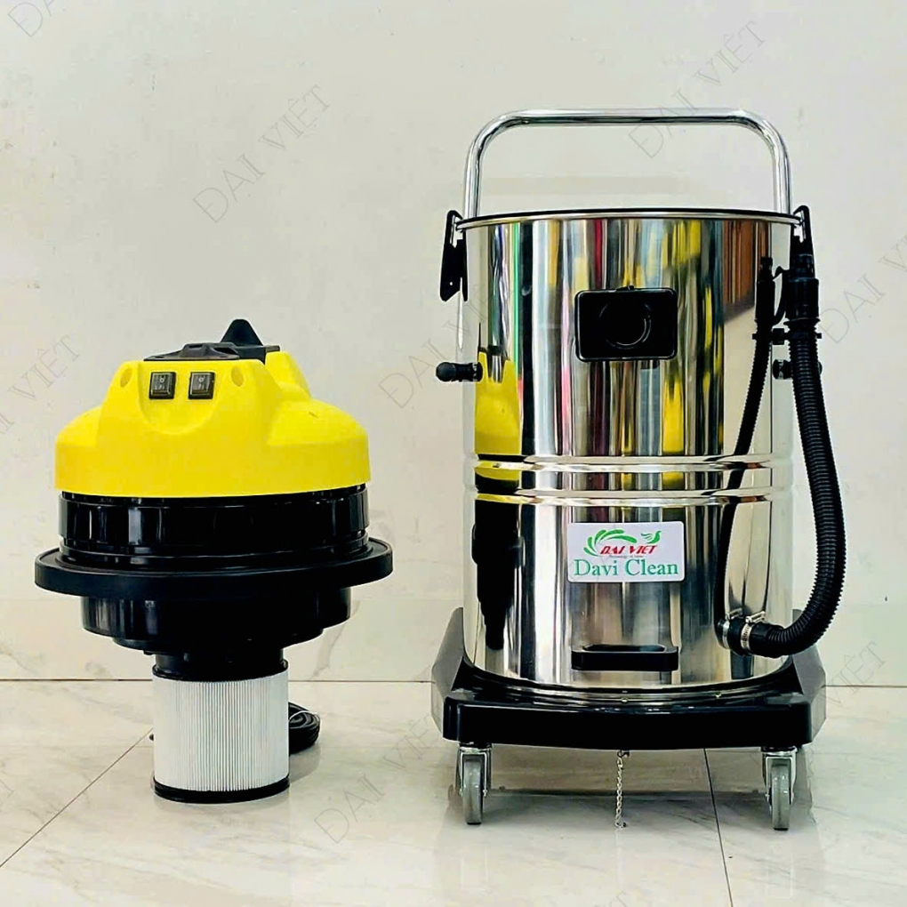 Máy Hút Bụi Nước Công Nghiệp và Nhà Xưởng 60 Lít (3600W) Model: DV2-60JP - [2 Lõi Lọc HEPA]