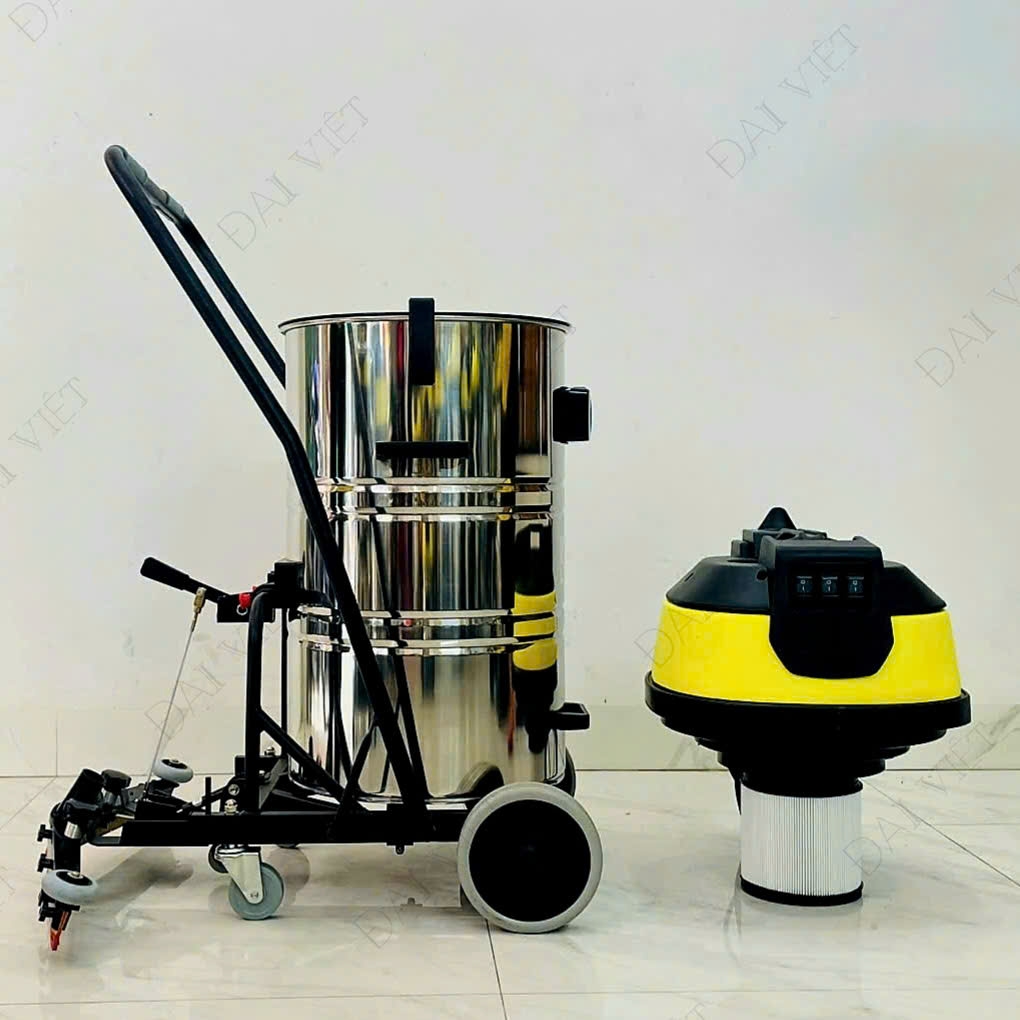 Máy Hút Bụi Nước Công Nghiệp và Nhà Xưởng 100 Lít (3600W) Model: DV2-100JP - [2 Lõi Lọc HEPA]