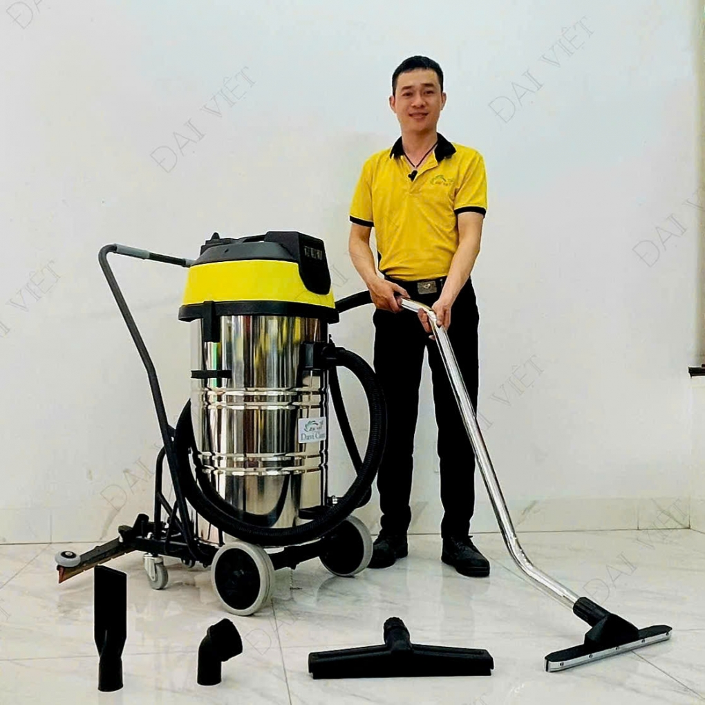 Máy Hút Bụi Nước Công Nghiệp và Nhà Xưởng 100 Lít (4500W) Model: DV3-100JP - [2 Lõi Lọc HEPA]