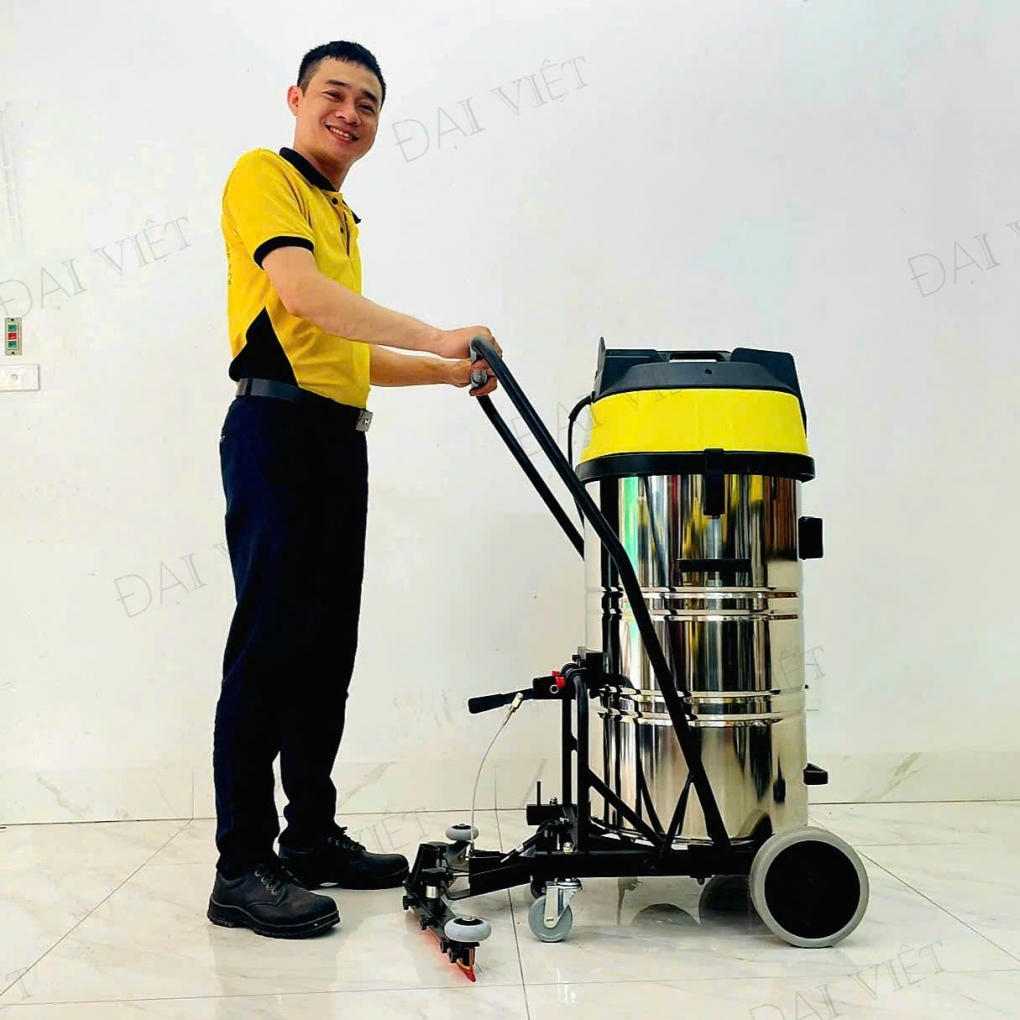 Máy Hút Bụi Nước Công Nghiệp và Nhà Xưởng 100 Lít (4500W) Model: DV3-100JP - [2 Lõi Lọc HEPA]