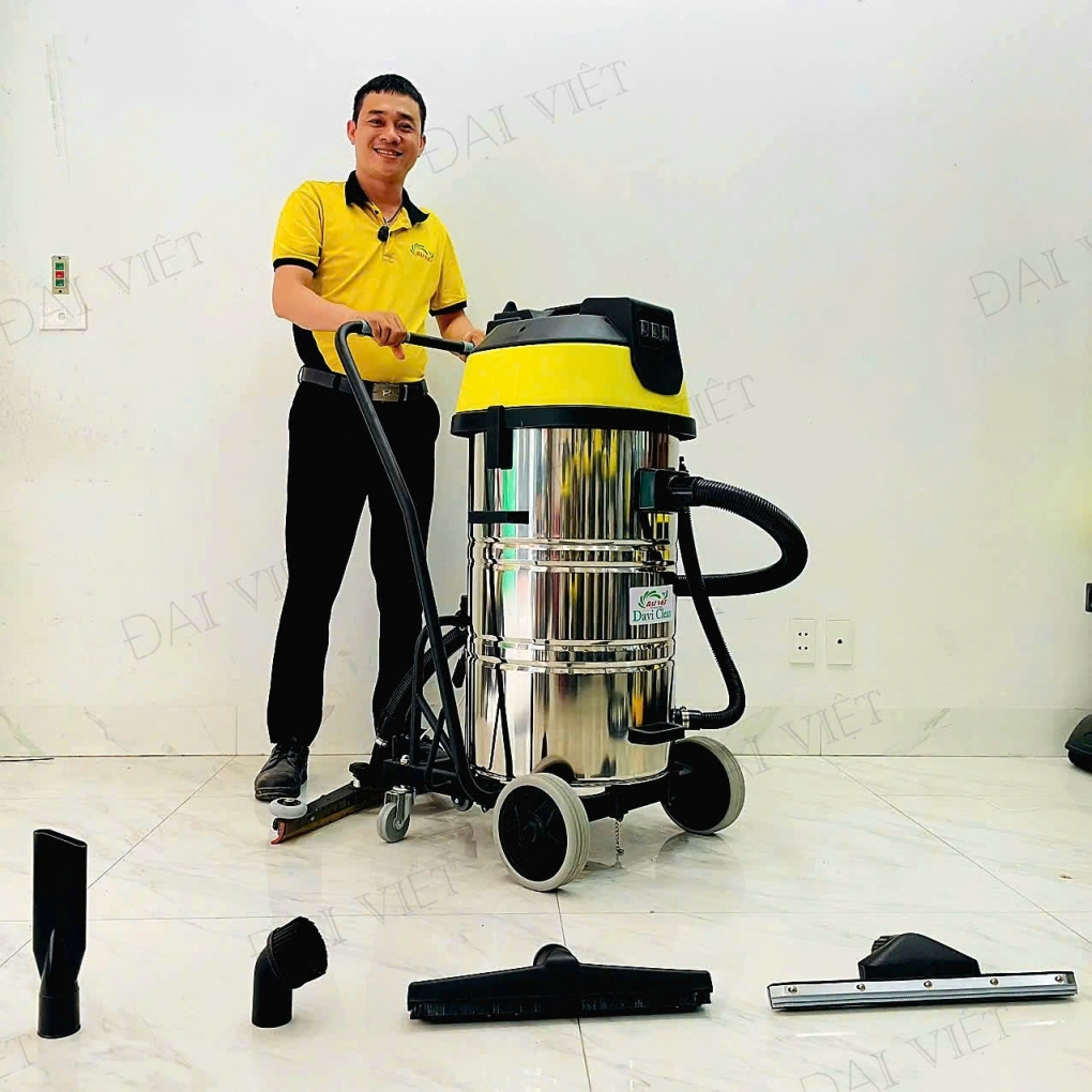 Máy Hút Bụi Nước Công Nghiệp và Nhà Xưởng 100 Lít (3600W) Model: DV2-100JP - [2 Lõi Lọc HEPA]
