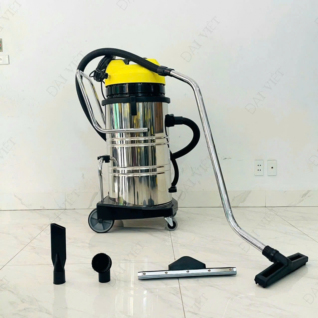 Máy Hút Bụi Nước Công Nghiệp và Nhà Xưởng 90 Lít (4500W) Model: DV3-90JP - [2 Lõi Lọc HEPA]
