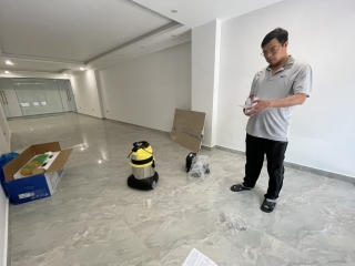 Chị Thảo Nguyên - Mua máy hút bụi DV1-15JP 2 lõi lọc hút văn phòng đang sửa chữa