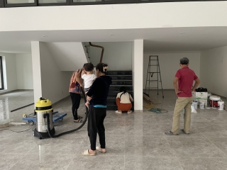 Anh Tuyên - Mua máy hút bụi DV1-40JP 2 lõi lọc - hút Biệt Thự đang xây dựng